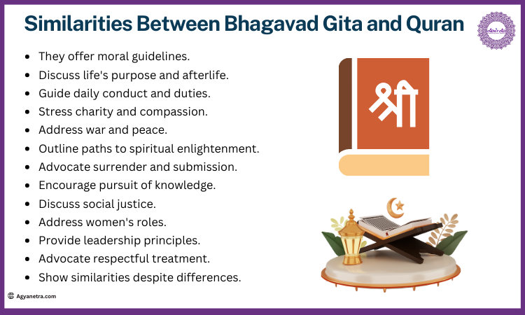 Similarities Between Bhagavad Gita and Quran