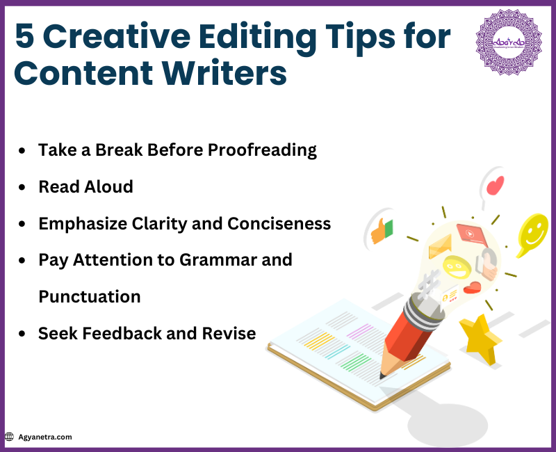 Read more about the article Creative Editing Tips for Content Writers: Top 5 tips