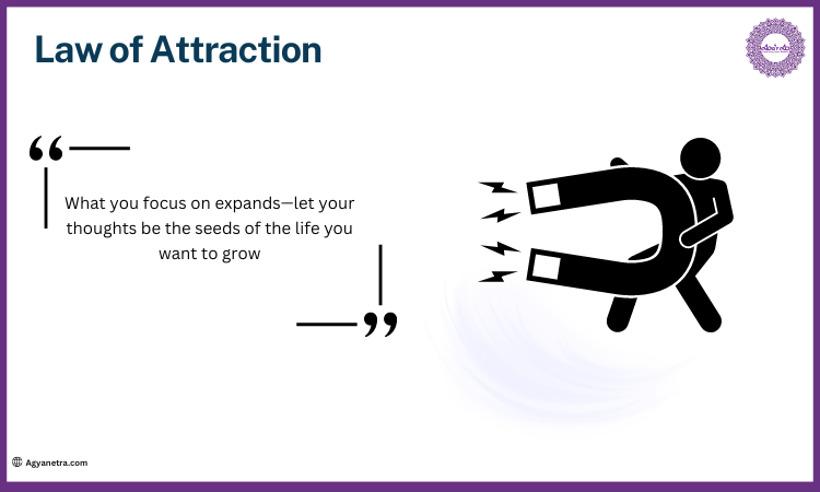 The Secret teaches us about the Law of Attraction, which is the idea that our thoughts and beliefs act like magnets, drawing experiences into our lives.