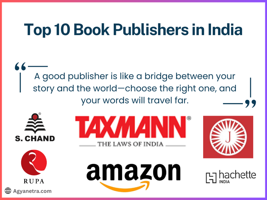 Top 10 Book Publishers in India: A Guide for New and Aspiring Authors