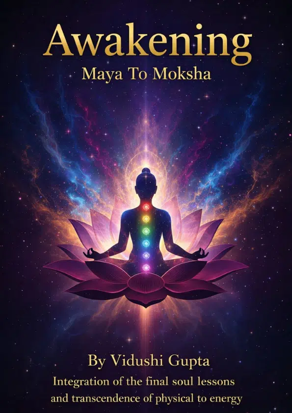 Awakening Maya To Moksha book cover by Vidushi Gupta