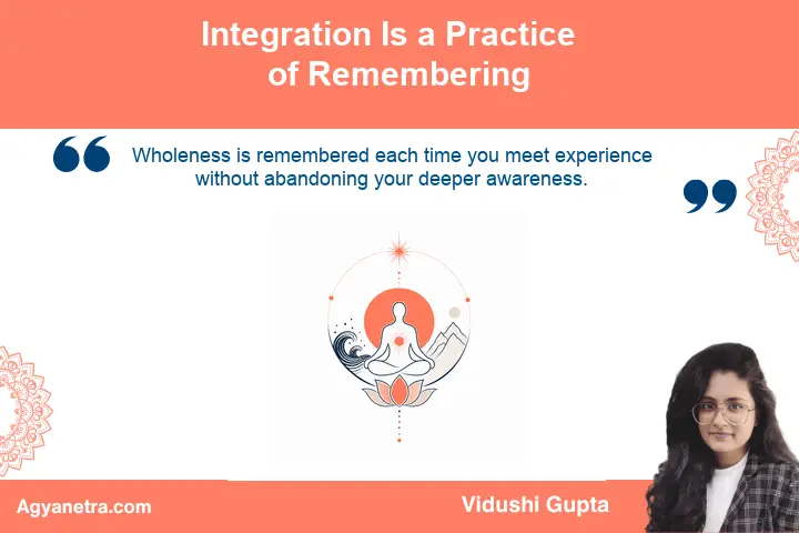 Serene spiritual imagery symbolising integration and the remembrance of wholeness