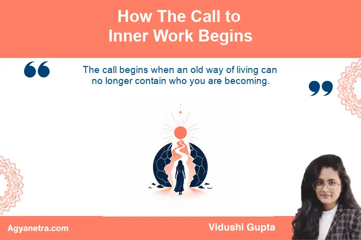 A contemplative person recognizing the beginning of inner change