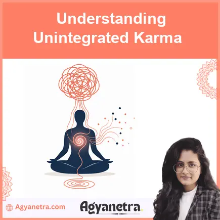 Person reflecting on repeating emotional patterns and unintegrated karma