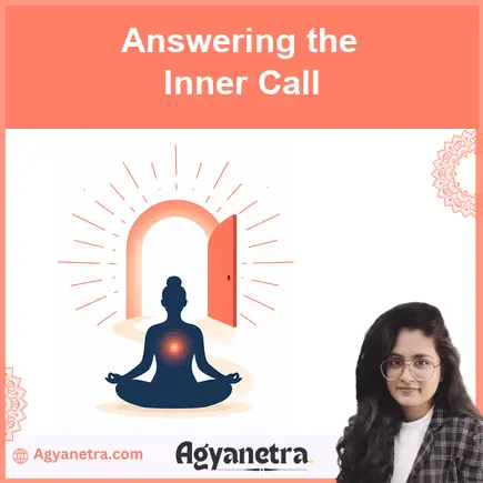 A person sitting quietly and listening to the call to inner work