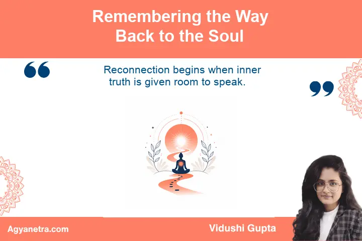 Remembering the Way Back to the Soul A calm contemplative path representing reconnection with the soul and authentic inner truth