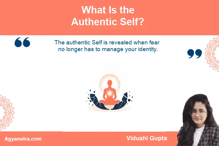 Person resting in awareness beyond social roles and learned identities