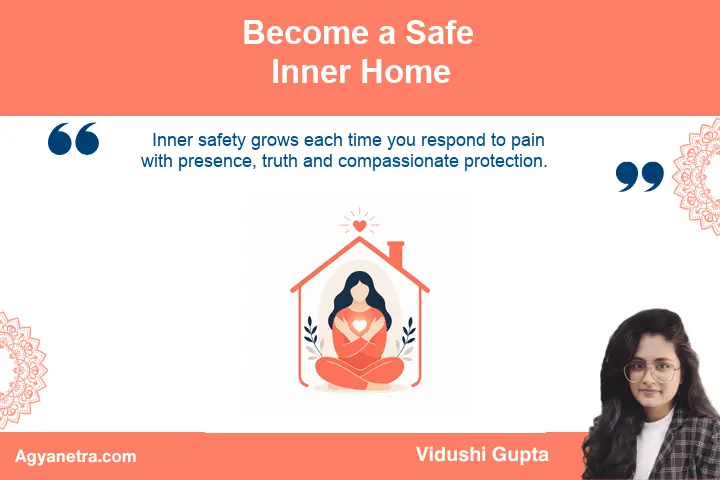 Peaceful person creating a sense of safety and compassion within