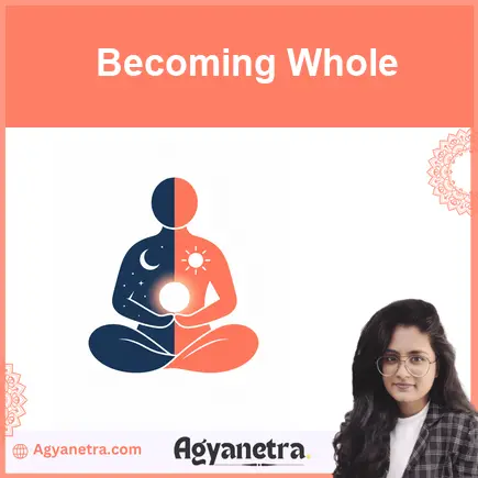 Person standing peacefully in warm light representing becoming whole