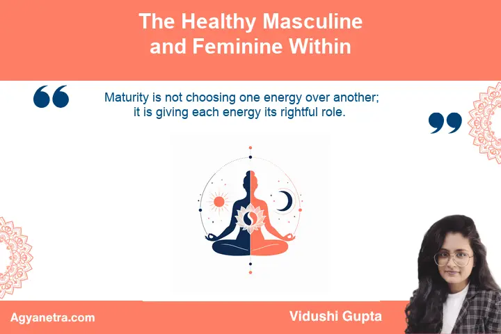 Balanced masculine and feminine qualities represented through strength and receptivity