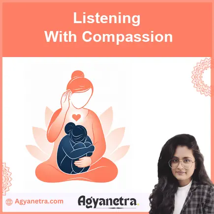 Person quietly listening inward with compassion for wounded emotions