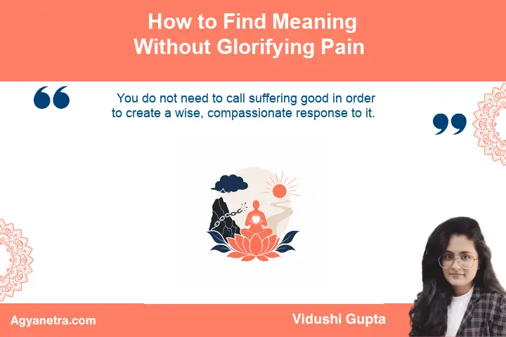 Person moving through grief with awareness and compassionate support