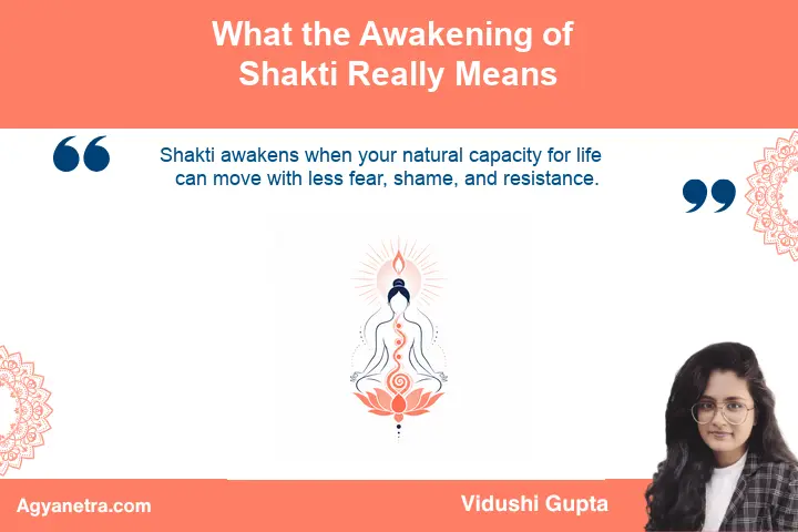 Radiant life-force symbolizing the inner awakening of Shakti