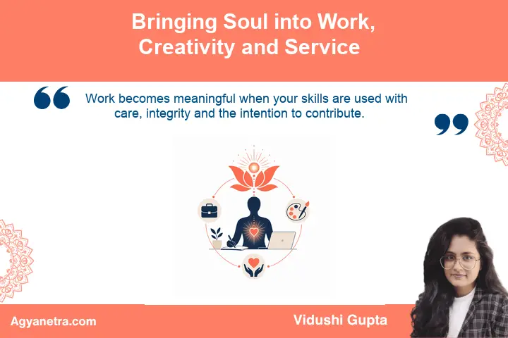 Hands creating meaningful work as an expression of service