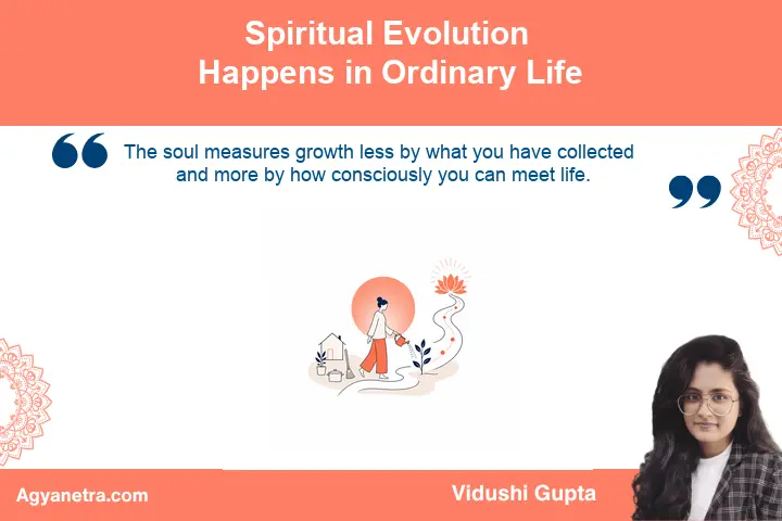 Quiet everyday moment representing gradual spiritual evolution