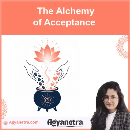 A peaceful figure embracing inner light as a symbol of acceptance and spiritual transformation