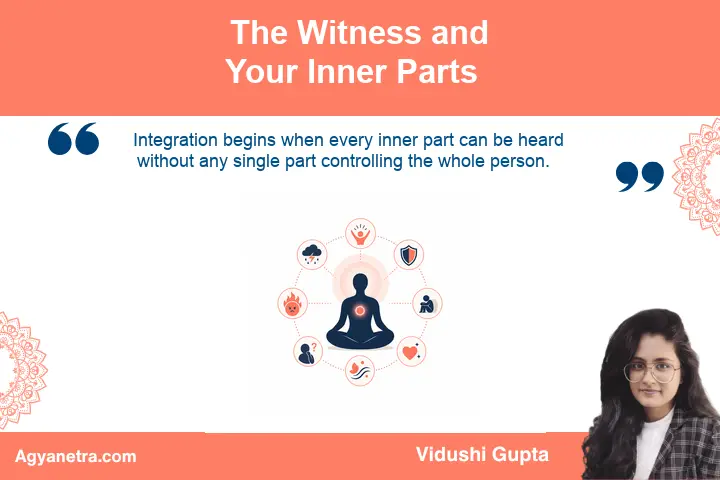 Compassionate awareness bringing different inner parts into harmony
