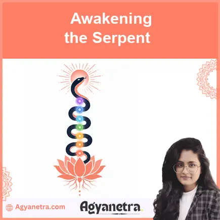 Serpent rising in a spiral as a symbol of Kundalini awakening