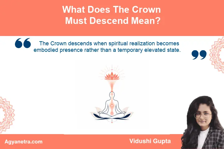What Does The Crown Must Descend Mean?: Crown consciousness descending through the human body