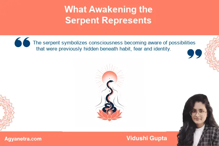 What Awakening the Serpent Represents Coiled serpent representing dormant Kundalini potential