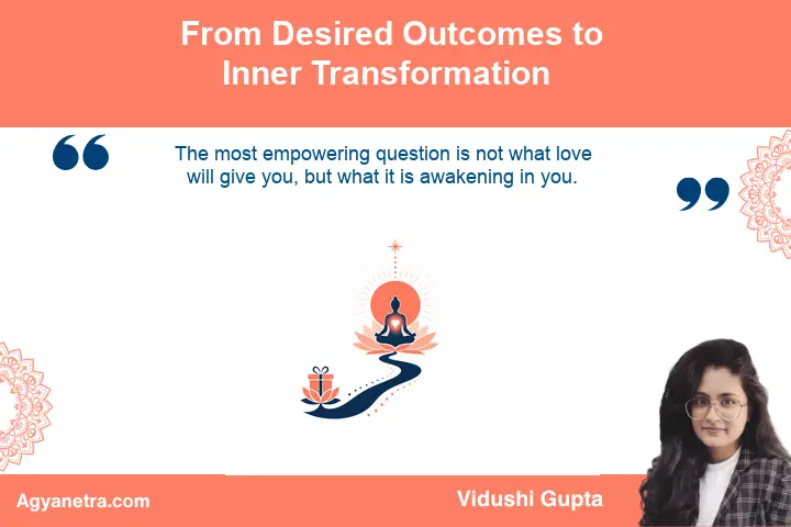 Person turning inward during a transformative experience of love