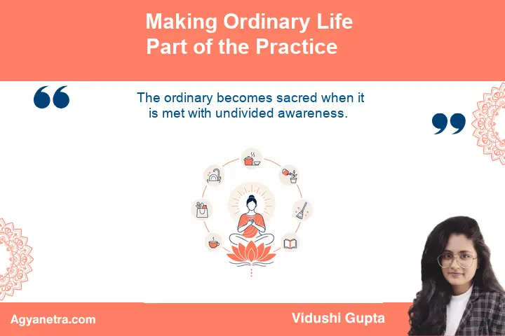 Mindful person preparing tea as a simple daily spiritual practice
