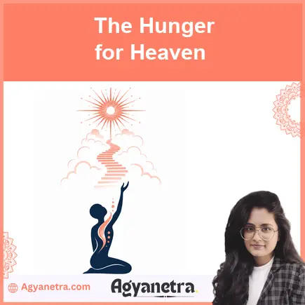 A spiritual seeker looking toward a luminous sky above the mountains