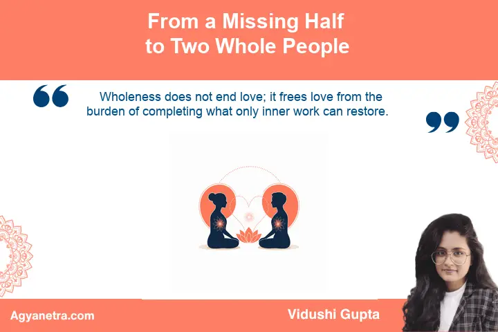Two whole individuals meeting in balanced and conscious love