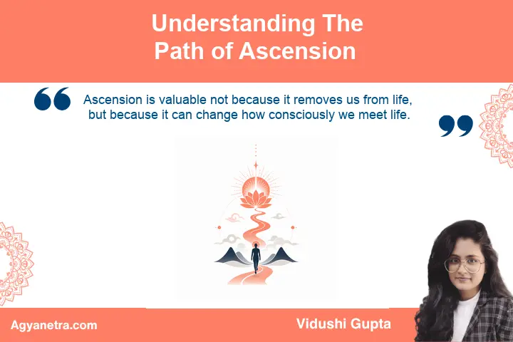 A person contemplating the meaning of spiritual ascension